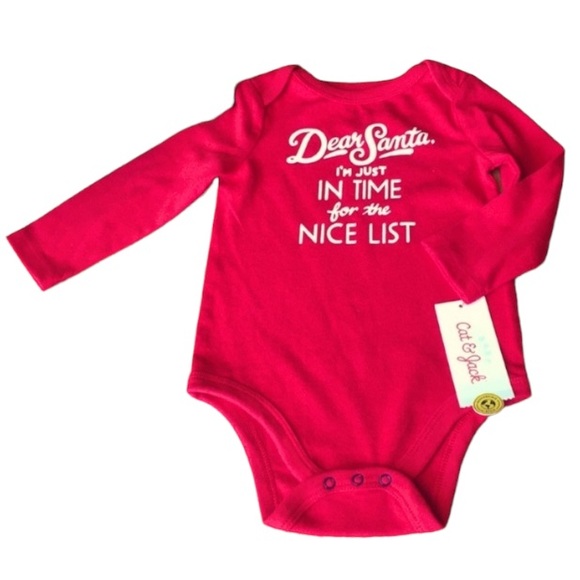 Cat & Jack Dear Santa Bodysuit - Picture 5 of 7